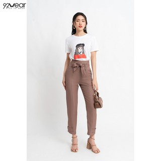 Quần baggy nữ công sở 92WEAR 3 MÀU, đủ size, đai rời 92WEAR QGW0732