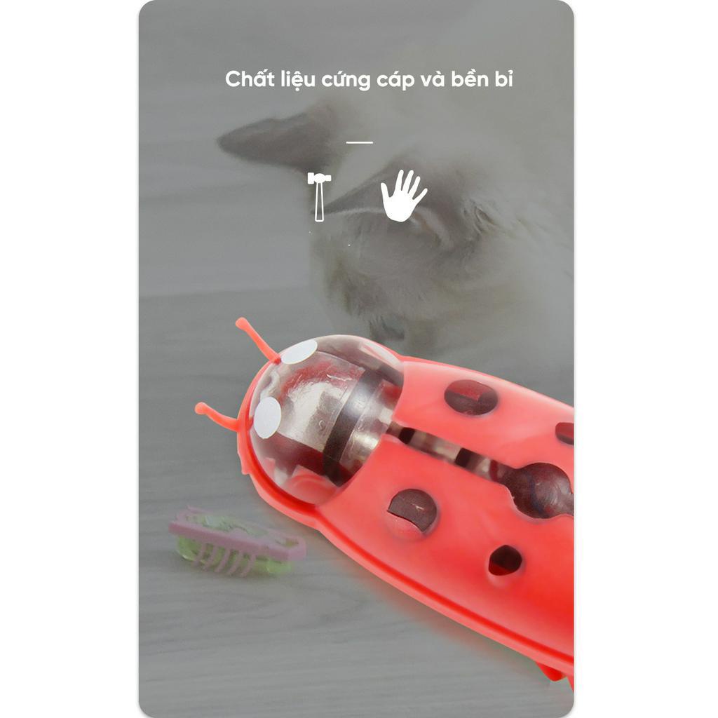 Đồ chơi cho mèo - con bọ máy chạy pin cho mèo đuổi bắt