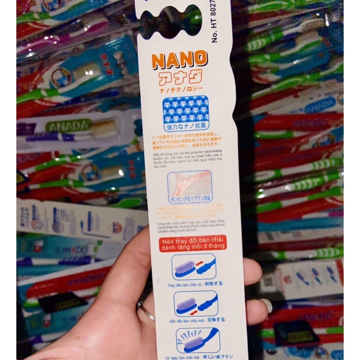 Bàn Chải Đánh Răng ANADA lông siêu mịn đẩy sạch vết bẩn bám trên răng chất lượng Nhật Bản