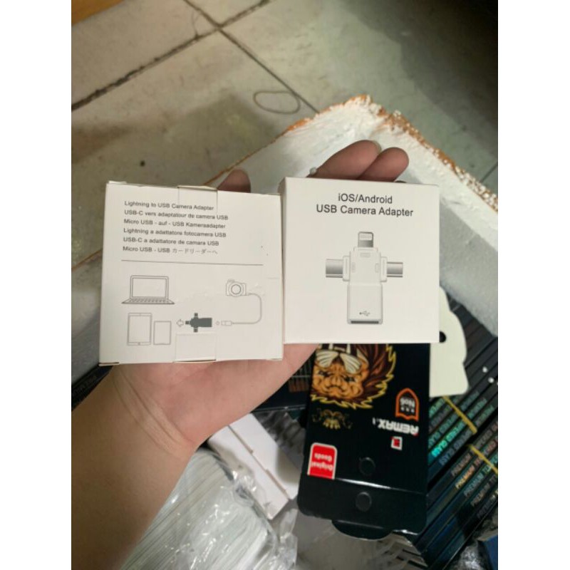OTG 3 in 1 iOS/ Android USB Camera Adapter