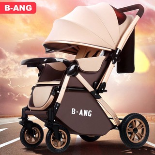 Xe đẩy em bé cao cấp B-ANG 2 chiều 3 tư thế gấp gọn khi du lịch, kiểu dáng sang trọng (Xe đẩy mới 2021)