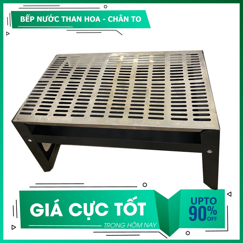 Bếp nướng than hoa INOX cao cấp - loại CHÂN TO vững chãi - KIỂU MỚI 2022