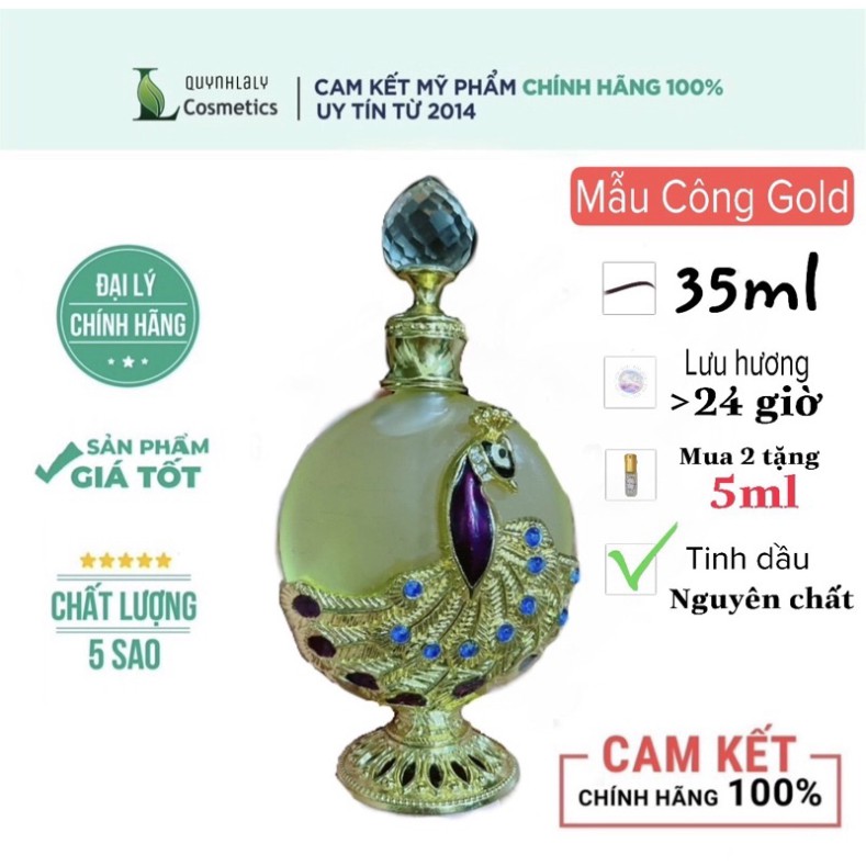 Nước Hoa Nam Nữ - Tinh Dầu Nước Hoa Dubai Chính Hãng Công To 35ml , Công Nhỏ 15 ml