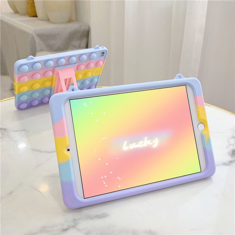 Ốp máy tính bảng kiểu tích hợp giá đỡ và dây đeo vai cho Lenovo Tab M8 Tb-8505F / X / M8  Tb-8705F