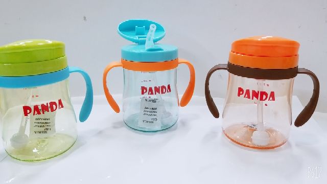 Bình tập uống panda có tay cầm