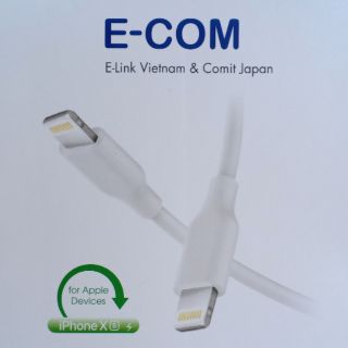 Cáp sạc iphone sạc nhanh e-com dài 1.2m