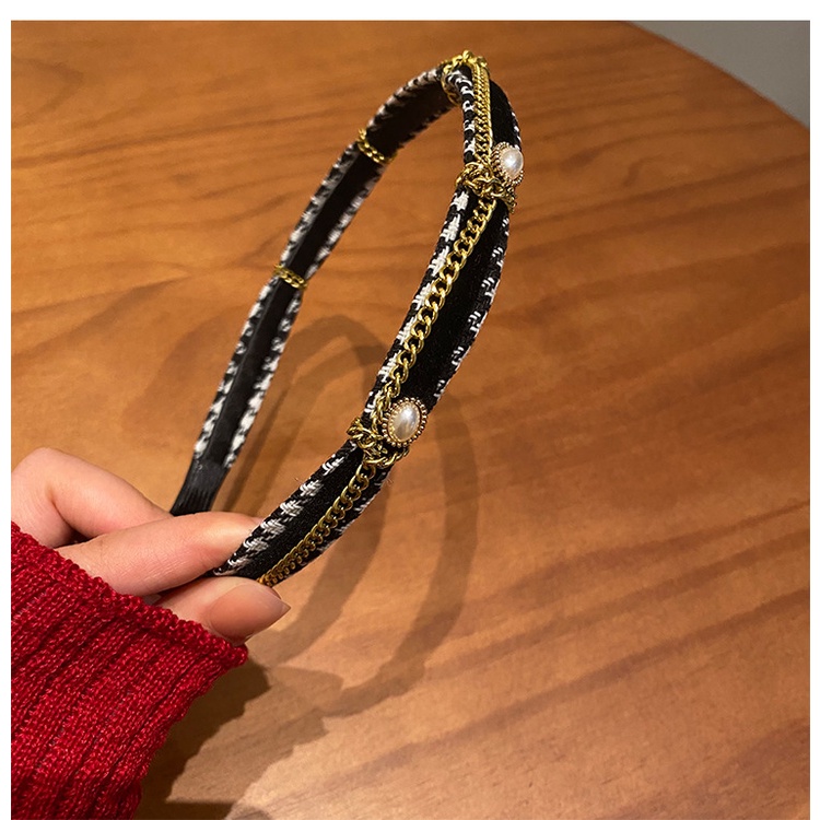 Băng Đô Cài Tóc Dạng Chuỗi Hạt Ngọc Trai Phong Cách Retro Hàn Quốc Hàng Mới 2022 Dành Cho Bạn Nữ