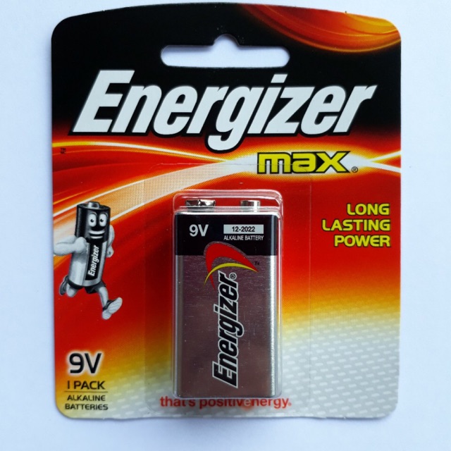 Pin 9v lr6f22 alkaline energizer
