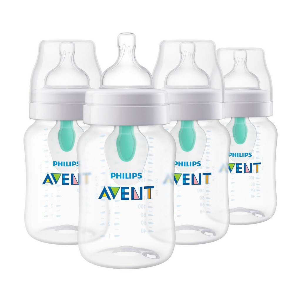 [Được chọn núm] Bình sữa Avent Classic Anti-colic chống dầy hơi 125ml 260ml 330ml