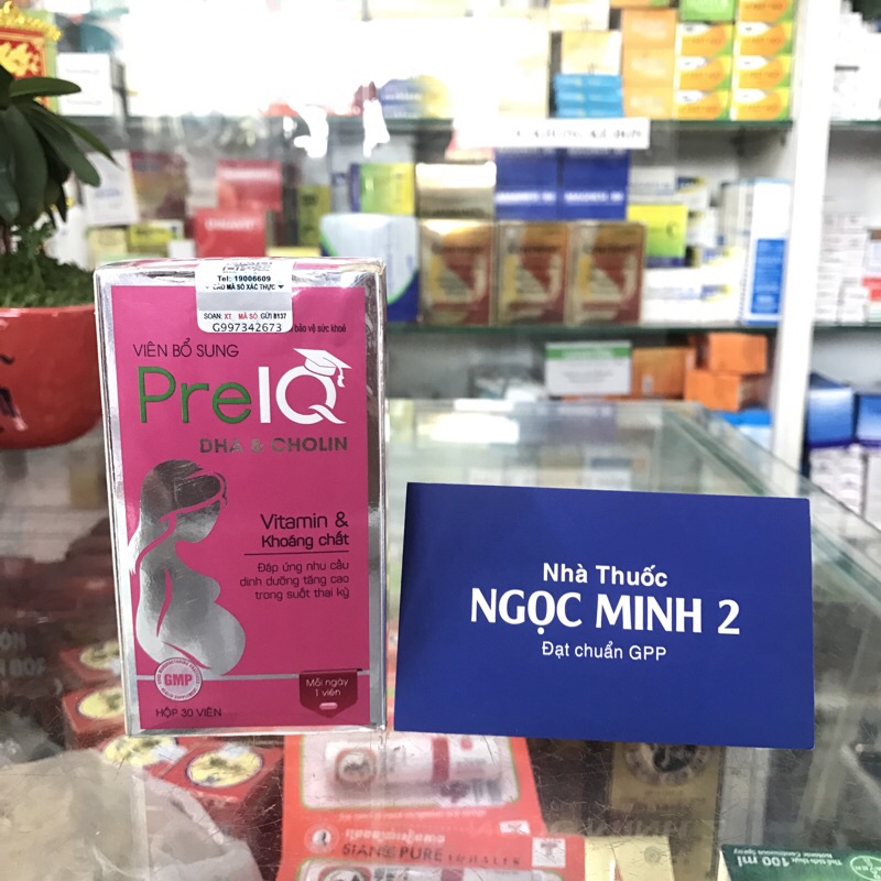 ✅ [Chính Hãng] Pre IQ Viên Bổ Sung vitamin và khoáng chất cho phụ nữ mang thai
