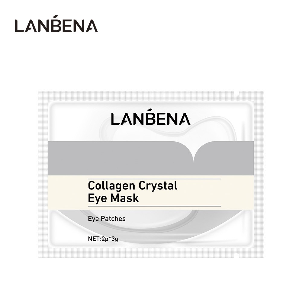 Set 2 mặt nạ mắt LANBENA collagen tinh khiết giảm quầng thâm mắt 3g