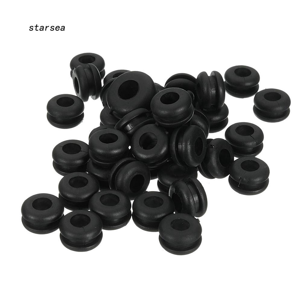 Set 180 vòng đệm cao su cao su bảo vệ dây điện