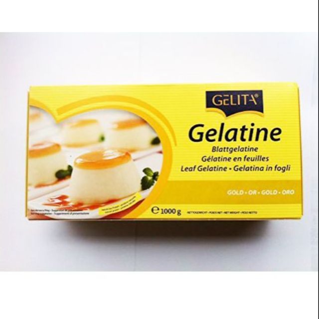 Lá gelatin Gelita Đức 10 lá (1 lá xấp xỉ 2.5g)