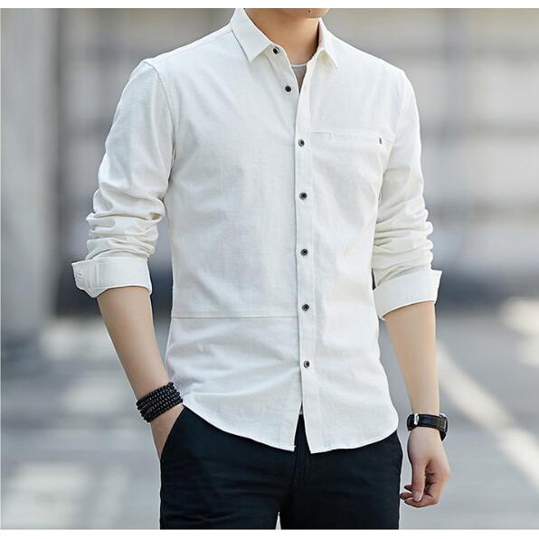 Áo Sơ Mi Dài Tay Thời Trang Công Sở Lịch Lãm Dành Cho Nam 1808