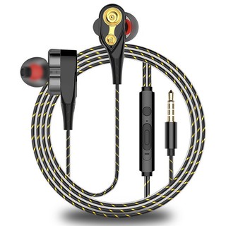 Tai nghe nhét tai Stiger bốn lõi có dây nghe nhạc HiFi cho điện thoại Apple/OPPO/Xiaomi