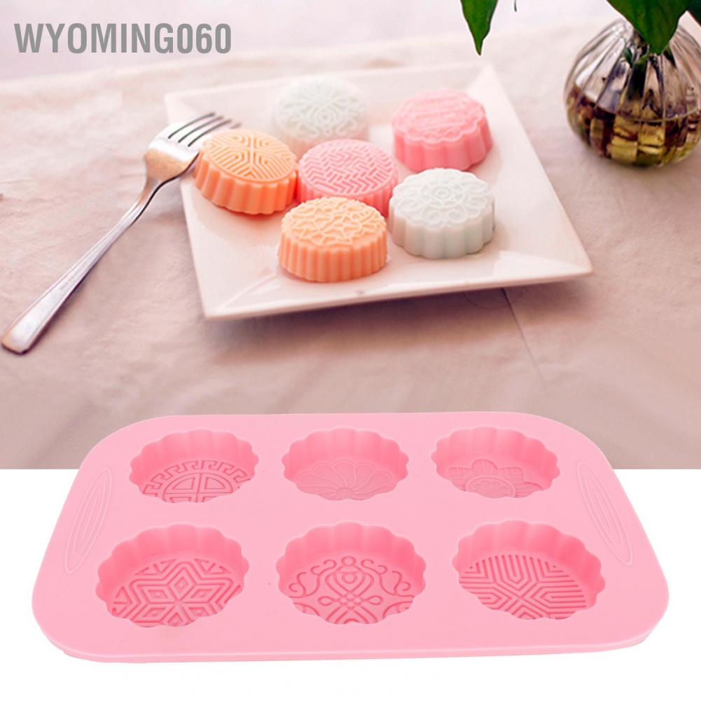 Bánh Trung Thu Khuôn Silicon Xà Phòng Handmade Khuôn Tự Làm Khuôn Nướng Bánh Dễ Dàng Phát Hành【Wyoming060】