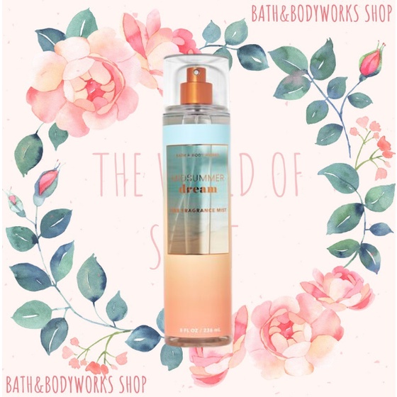 Xịt thơm body mist Bath and Body Works MIDSUMMER DREAM