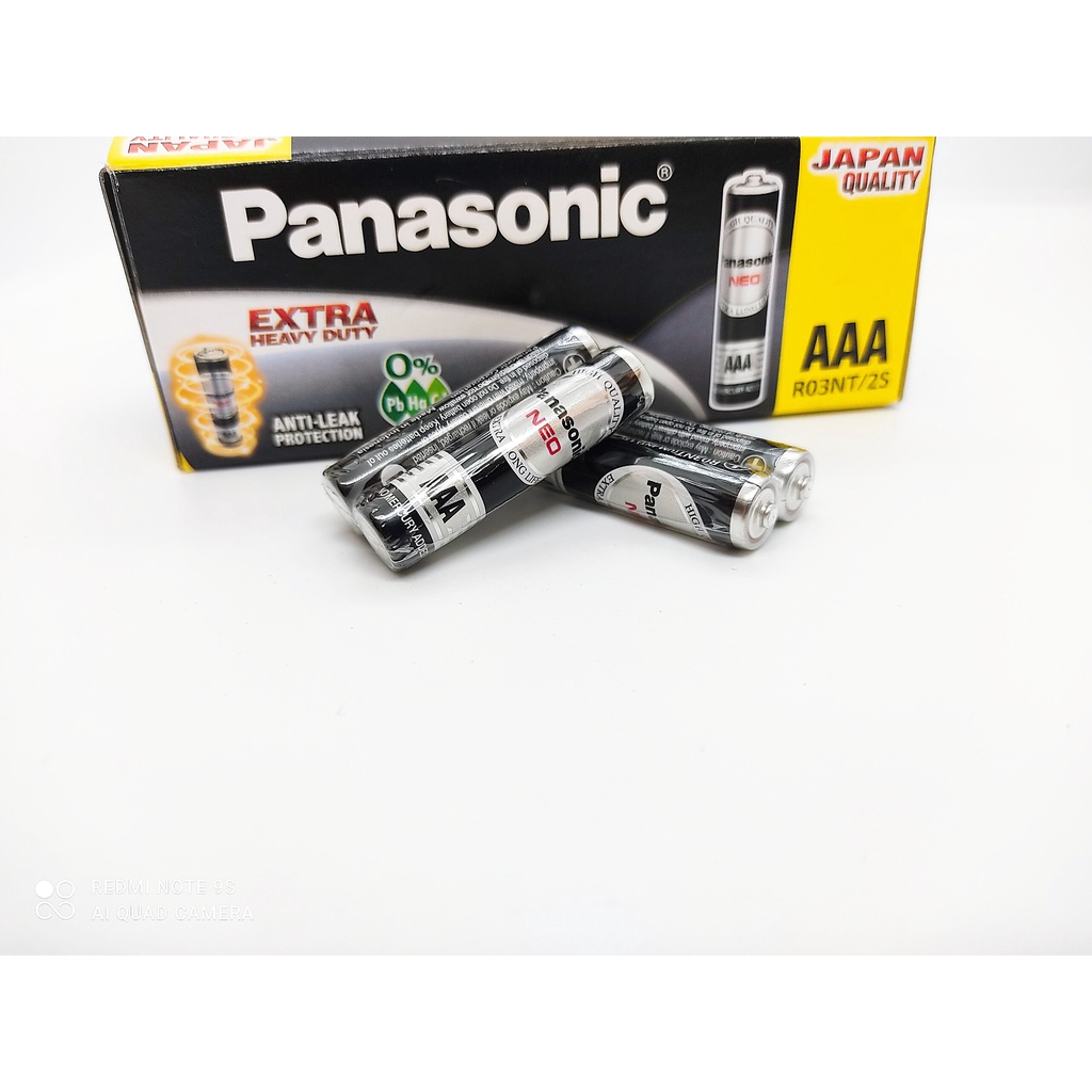 Vỉ 2 viên pin tiểu AAA Panasonic