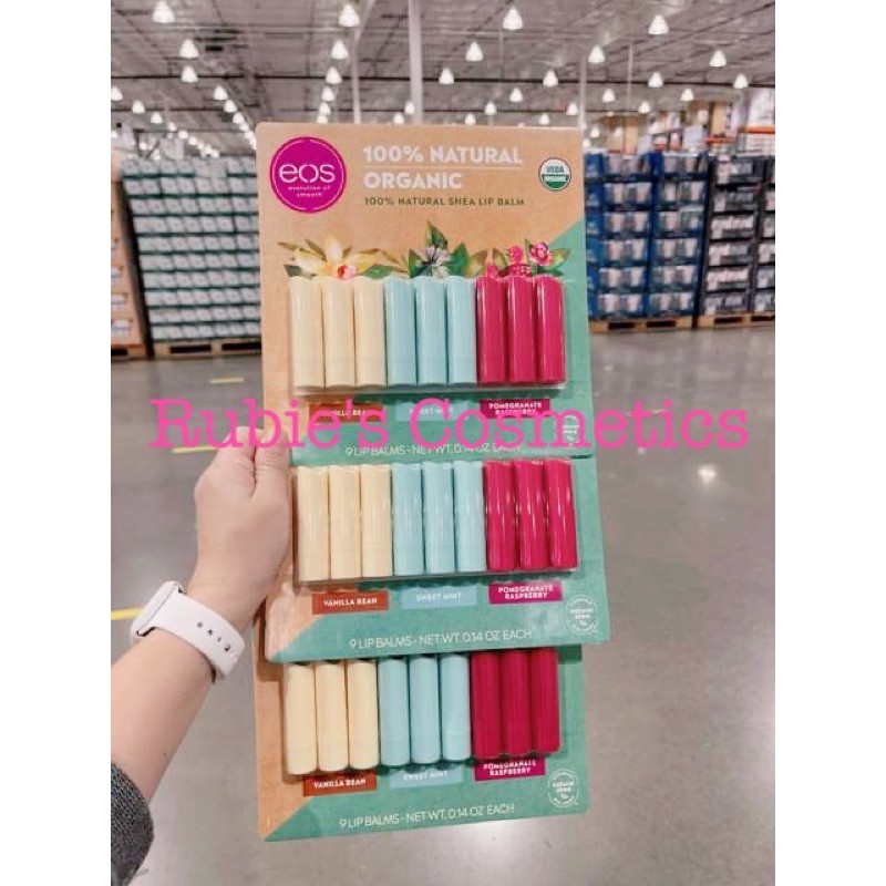 Son dưỡng E.O.S 100% Organic dạng thỏi - Dưỡng ẩm, ngừa nứt nẻ môi, dưỡng hồng môi