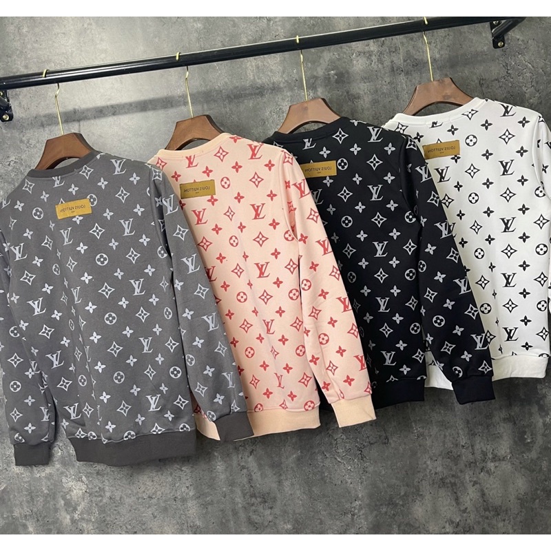 Áo nỉ mùa đông thời trang giới trẻ có hoạ tiết in logo, Áo thu đông dài tay phong cách hàn quốc btshop từ 45 đến 75 kg.