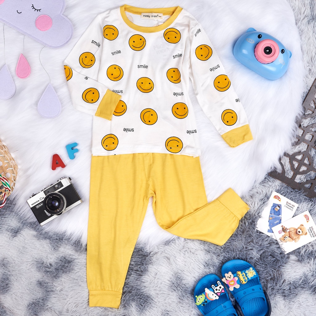 Bộ Thu Đông Dài Tay Cho Bé  Bộ Minky Mom CHUỐI Dài Tay Cho Bé Trai Bé Gái
