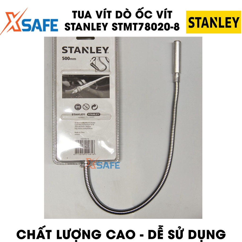 Tua vít từ dò ốc vít STANLEY STMT78020-8 500mm Tuốc nơ vít đầu hút có từ tính mạnh, nhỏ gọn, không gỉ sét - XSAFE