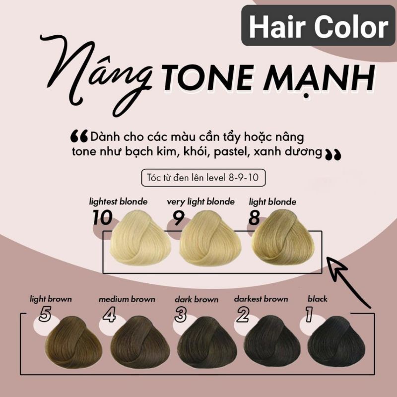 Màu Nâng Tone 000/ 0000/ 00000/ 000000 100ml