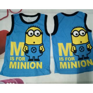 Áo sát nách cho bé họa tiết minions