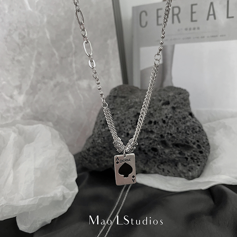 vòng cổ Mặt Thẻ Bài Cá Tính