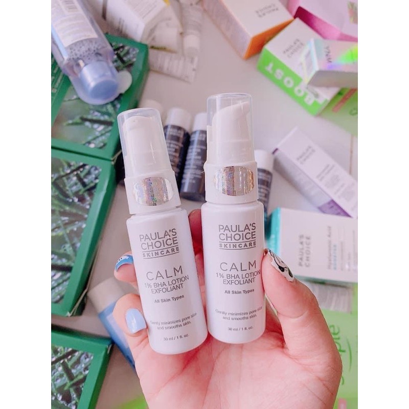 Tẩy da chết hoá học cho người mới bắt đầu paula's choice calm 1%