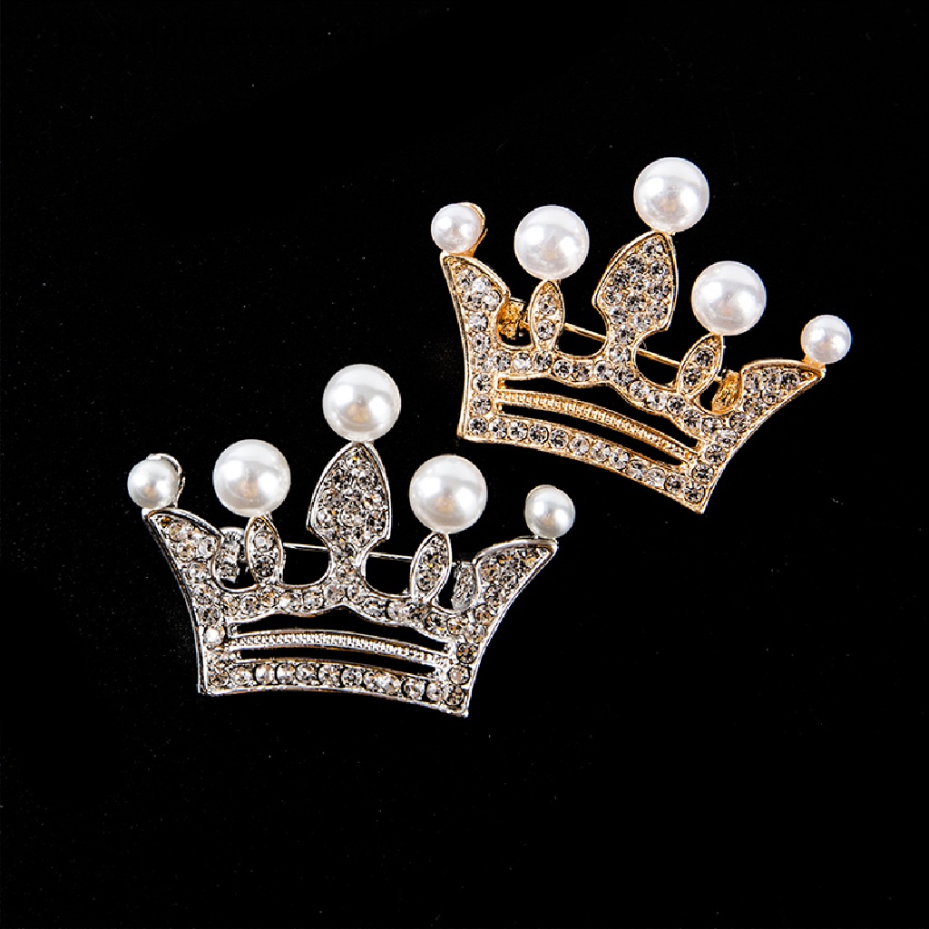 Ghim Cài Áo Hình Vương Miện Đính Đá Thời Trang