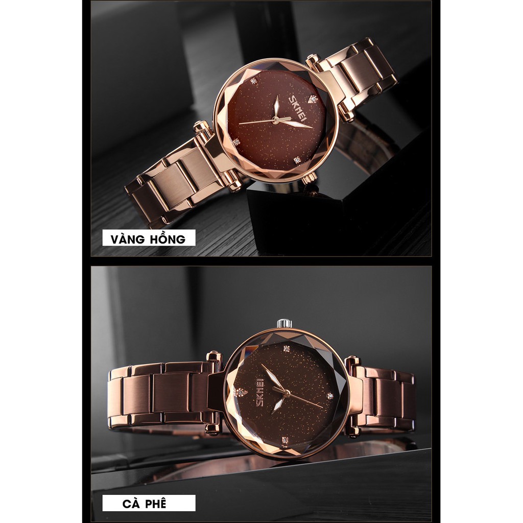 Đồng hồ nữ SKMEI chính hãng thời trang cao cấp mặt 3D lung linh trẻ trung chống nước chống xước SMW02  -SHOP NGỌC HUYỀN | BigBuy360 - bigbuy360.vn