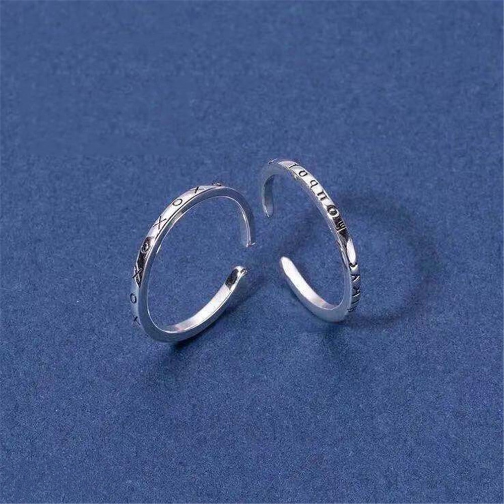 Set 2 Nhẫn Hở Có Thể Điều Chỉnh Phong Cách Hy Lạp Cho Nữ