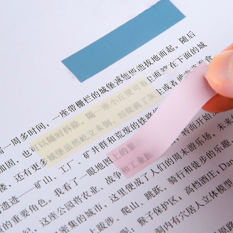 Miếng Dán Đánh Dấu Trang Sách In Chữ WMMB Dành Cho Học Sinh