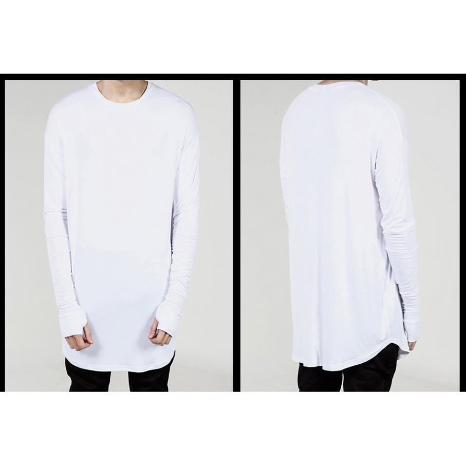 Áo Thun Longtee xỏ ngón UNISEX CHẤT COTTON 100% Fox_sleeve  ༷