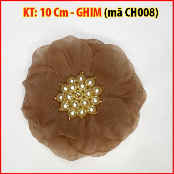 Tag Ghim Hoa Lớn Cao Cấp Kiểu Dáng Trâm Cài Áo Phụ Kiện Trang Trí Váy Đầm  CH009 CH008