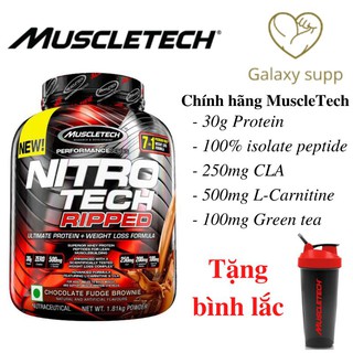 Sữa Tăng Cơ Giảm Mỡ MUSCLETECH NitroTech Ripped (4lbs) 1.8kg