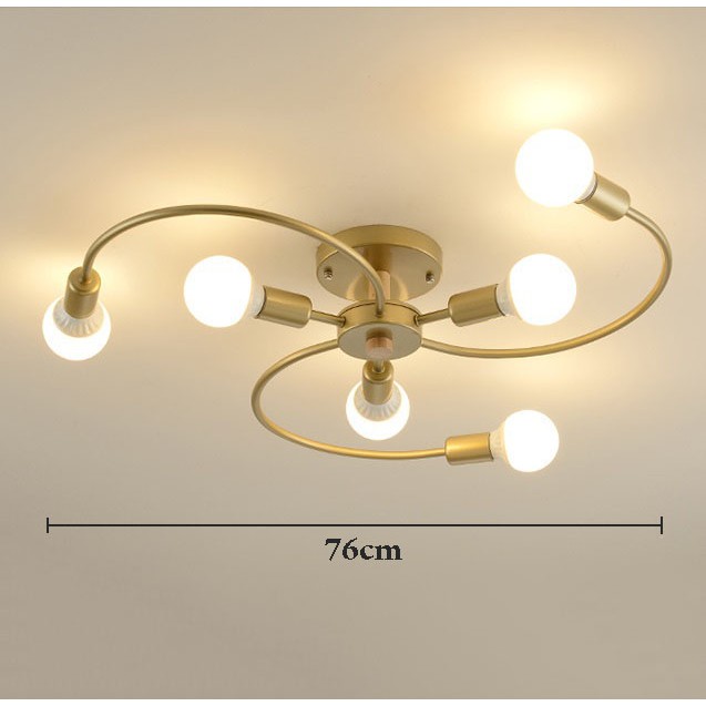 Đèn trần MONSKY LEDOT loại 6 bóng hiện đại trang trí nội thất sang trọng - kèm bóng LED chuyên dụng - (92).
