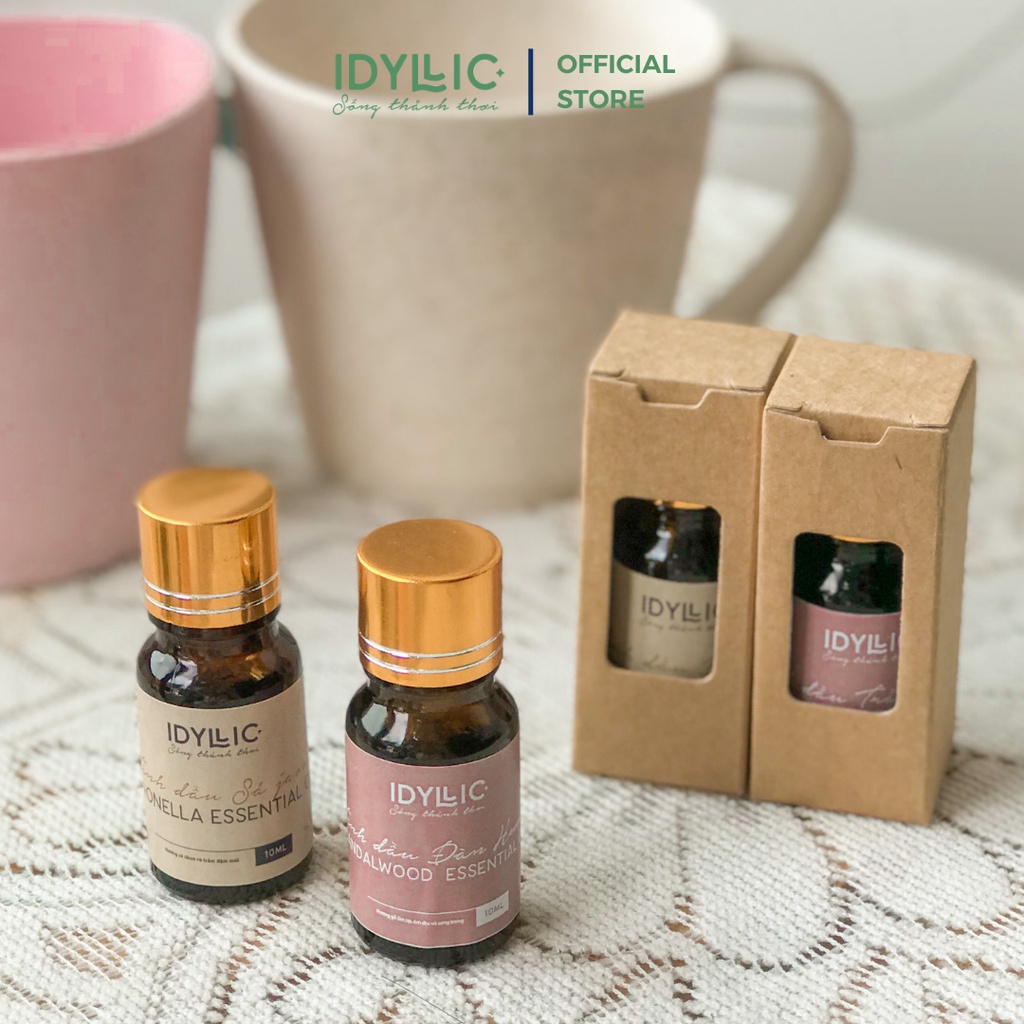 Tinh Dầu Đàn Hương Idyllic  | 100% Thiên Nhiên Xông Phòng, Làm Nến Thơm, Massage Body