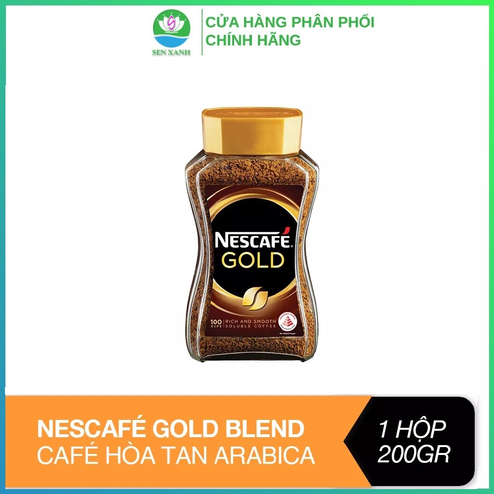 [SenXanh Emart] Nescafé Gold® Blend Café hòa tan Arabica nguyên chất - nhập khẩu Hàn Quốc 200g