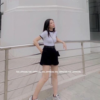 MS1039 Quần short nữ gập gấu cạp cao (loại 1)