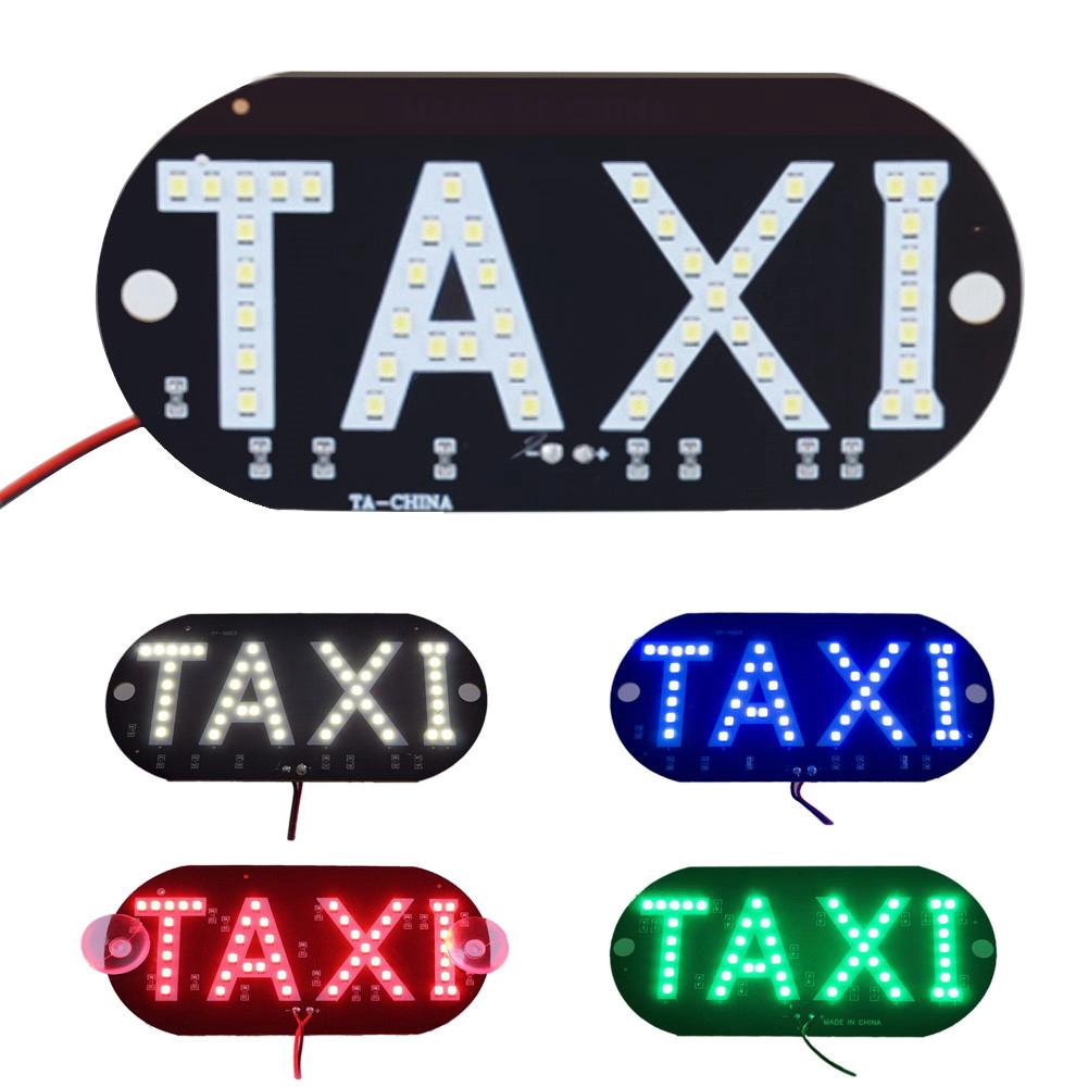 🚗1P đèn LED xe taxi taxi Cab đèn chỉ thị kính chắn gió Dấu hiệu kính chắn gió