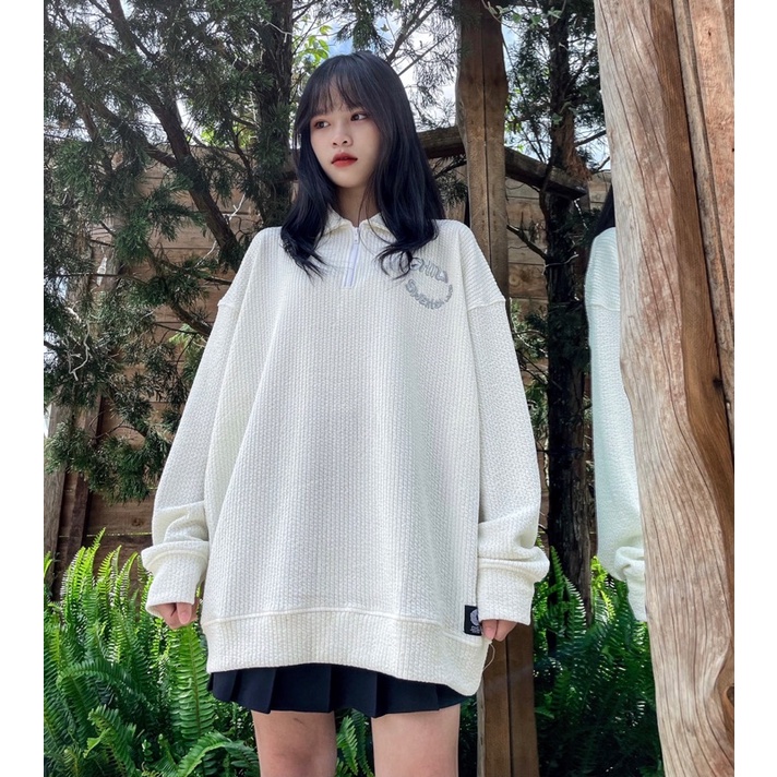 [Mã SKAMPUSHA7 giảm 8% tối đa 50K đơn 250K] Áo Quarter-zip Sweater ( Trắng ) | BigBuy360 - bigbuy360.vn