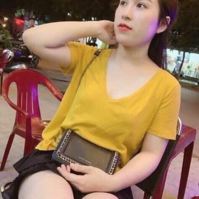 Áo phông giấy cổ tim( kèm video)