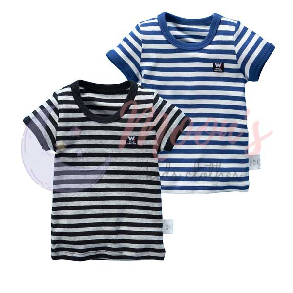 Sét áo bé trai xuất Nhật Chất Cotton Thoáng Mát Chất Lượng Cao Sọc Ngang Thời Trang