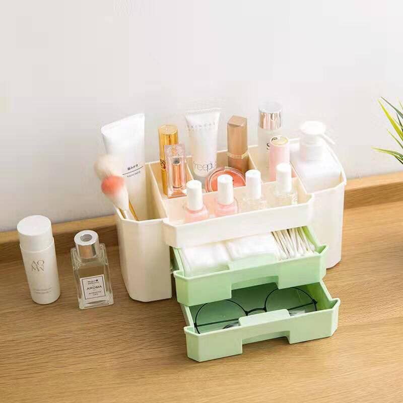 Kệ đựng mỹ phẩm 3 tầng 2 ngăn loại đẹp