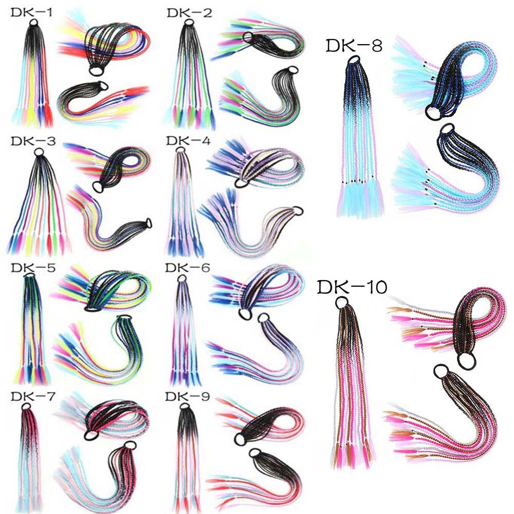 SOMEDAYZL Bím Tóc Giả Màu Gradient Thời Trang Dành Cho Nữ