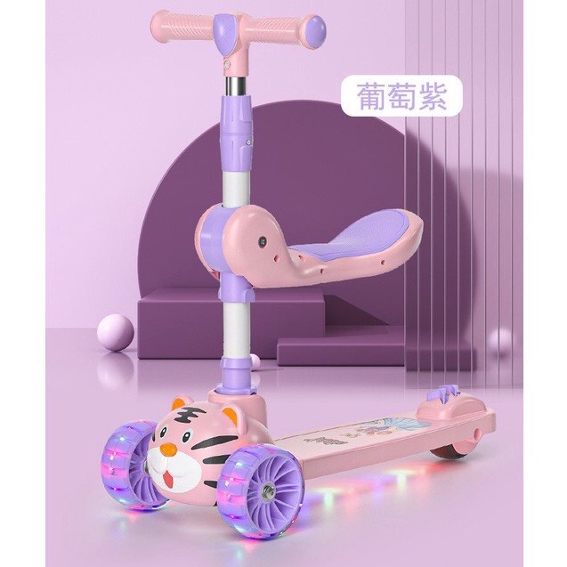 Xe trượt scooter đa năng phát sáng cho bé-Xe thăng bằng có nhạc, ghế nhún, xe chòi chân cho bé nhiều mẫu đa dạng cho bé