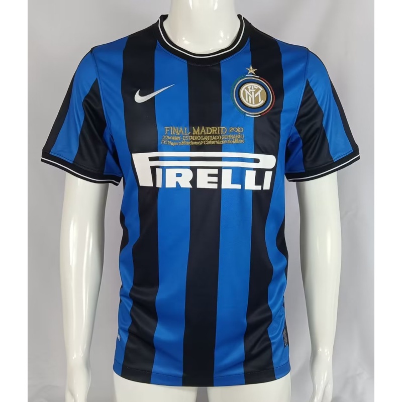 Áo Thun Bóng Đá Ngắn Tay Phong Cách Đội Tuyển Inter Milan Size S-XXL 09-10