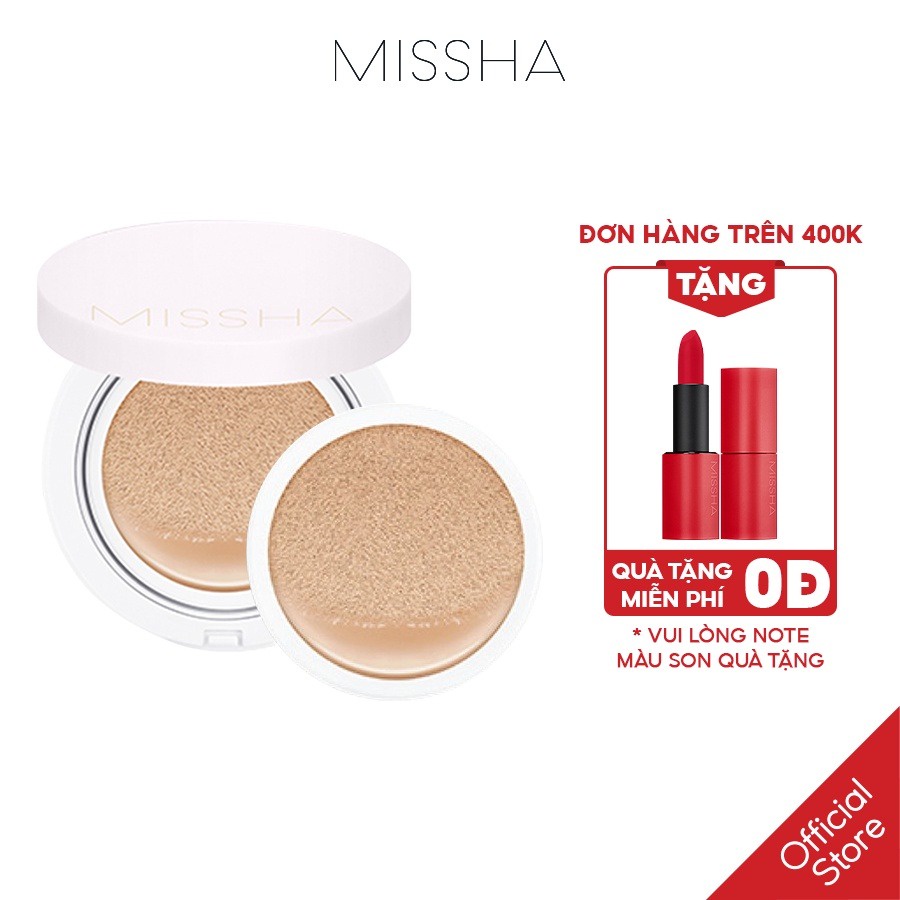 Phấn Nước Che Phủ Hoàn Hảo Kiềm Dầu Missha M Magic Cushion Cover Lasting SPF50+/PA+++ 15g